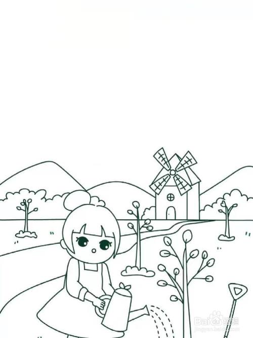 植树节海报教程