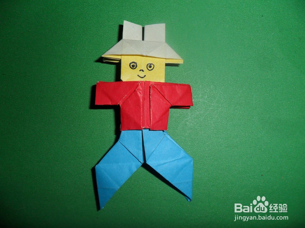小朋友学折纸——滑稽小人