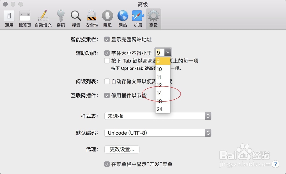Safari浏览器怎么设置网页字体大小