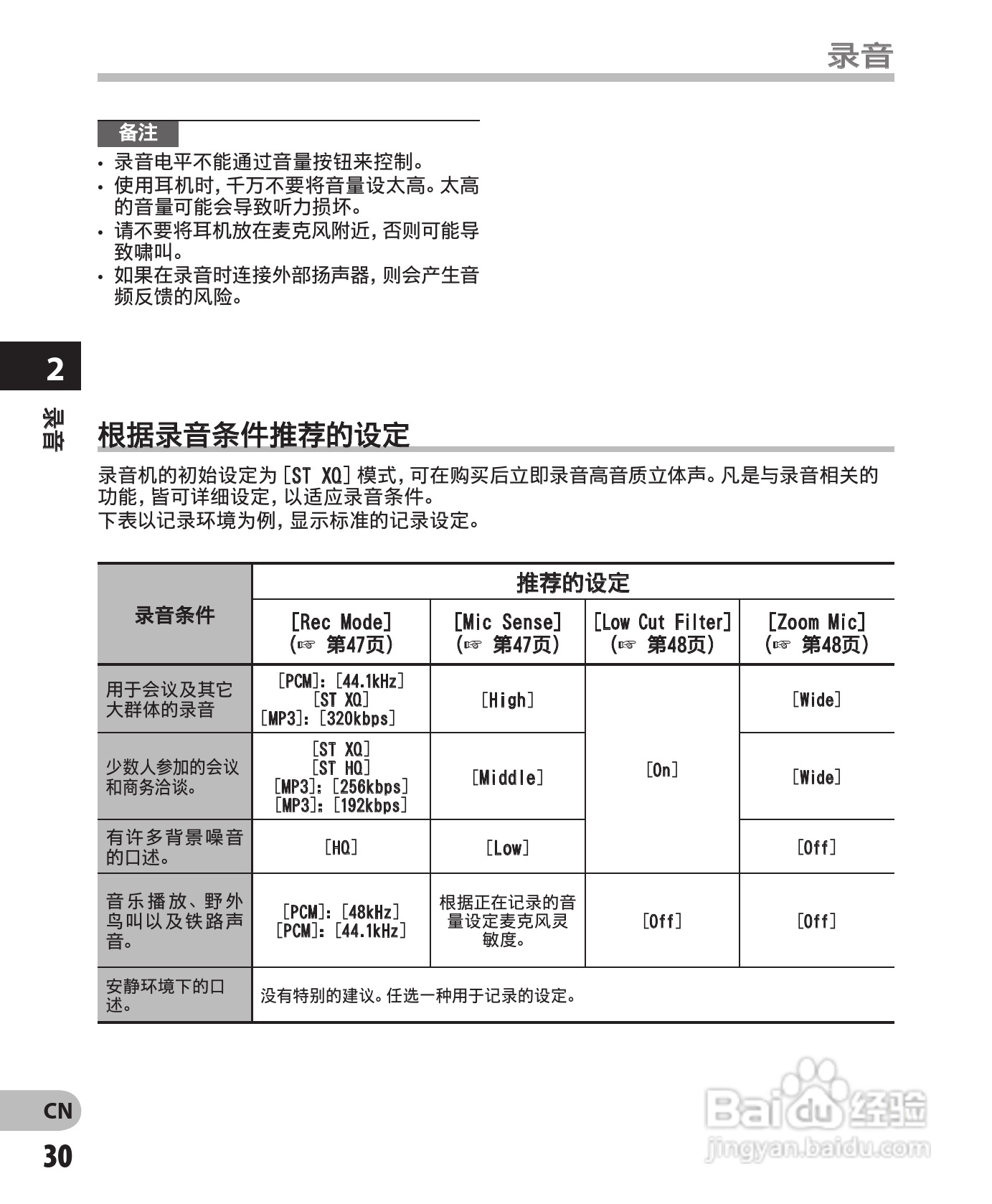奥林巴斯录音笔DM-550型使用说明书:[3]