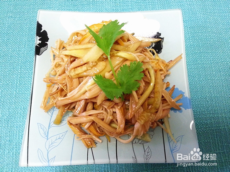 黄瓜凉拌金针菇