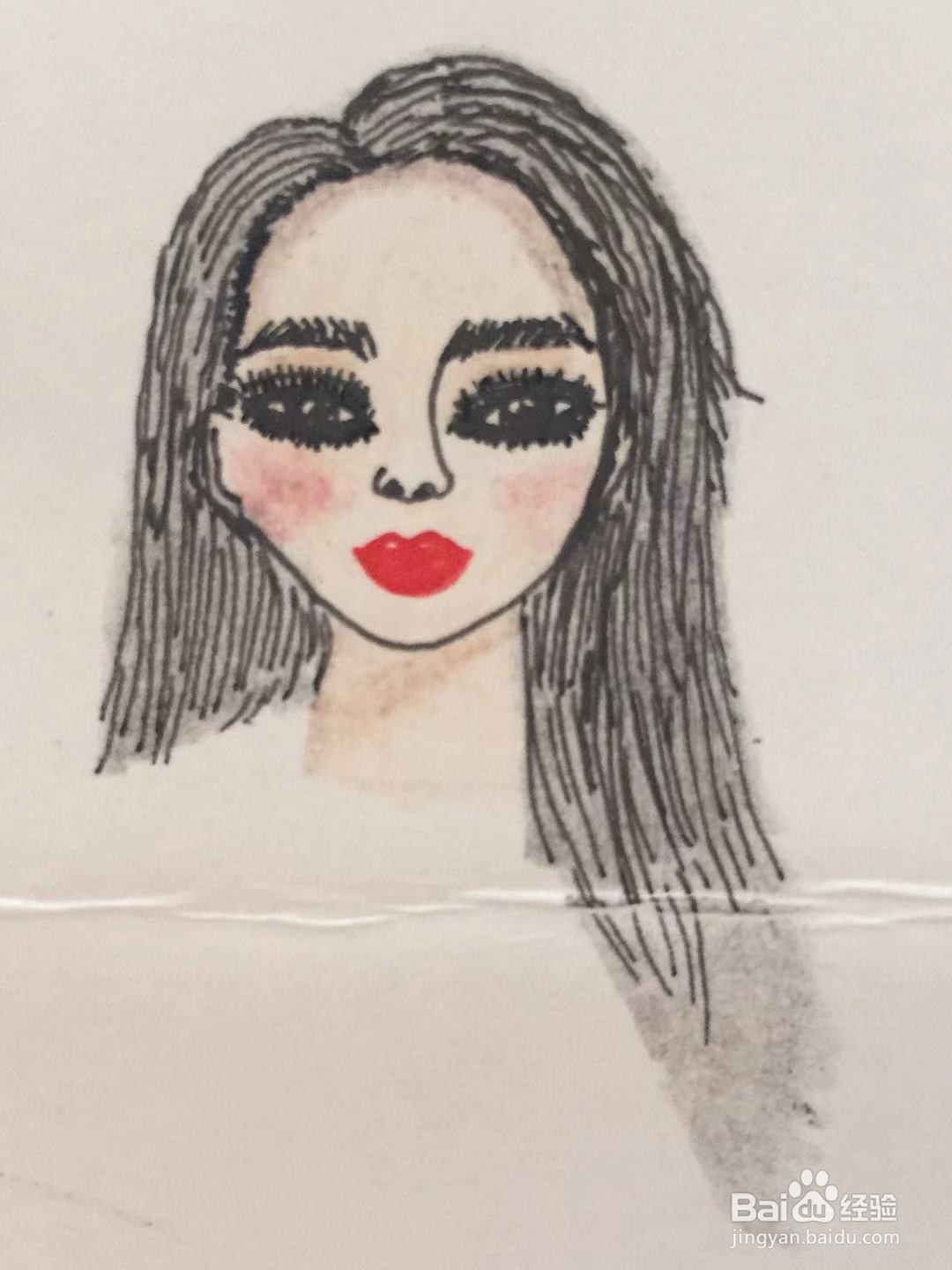 彩铅画教程之服装设计师木子