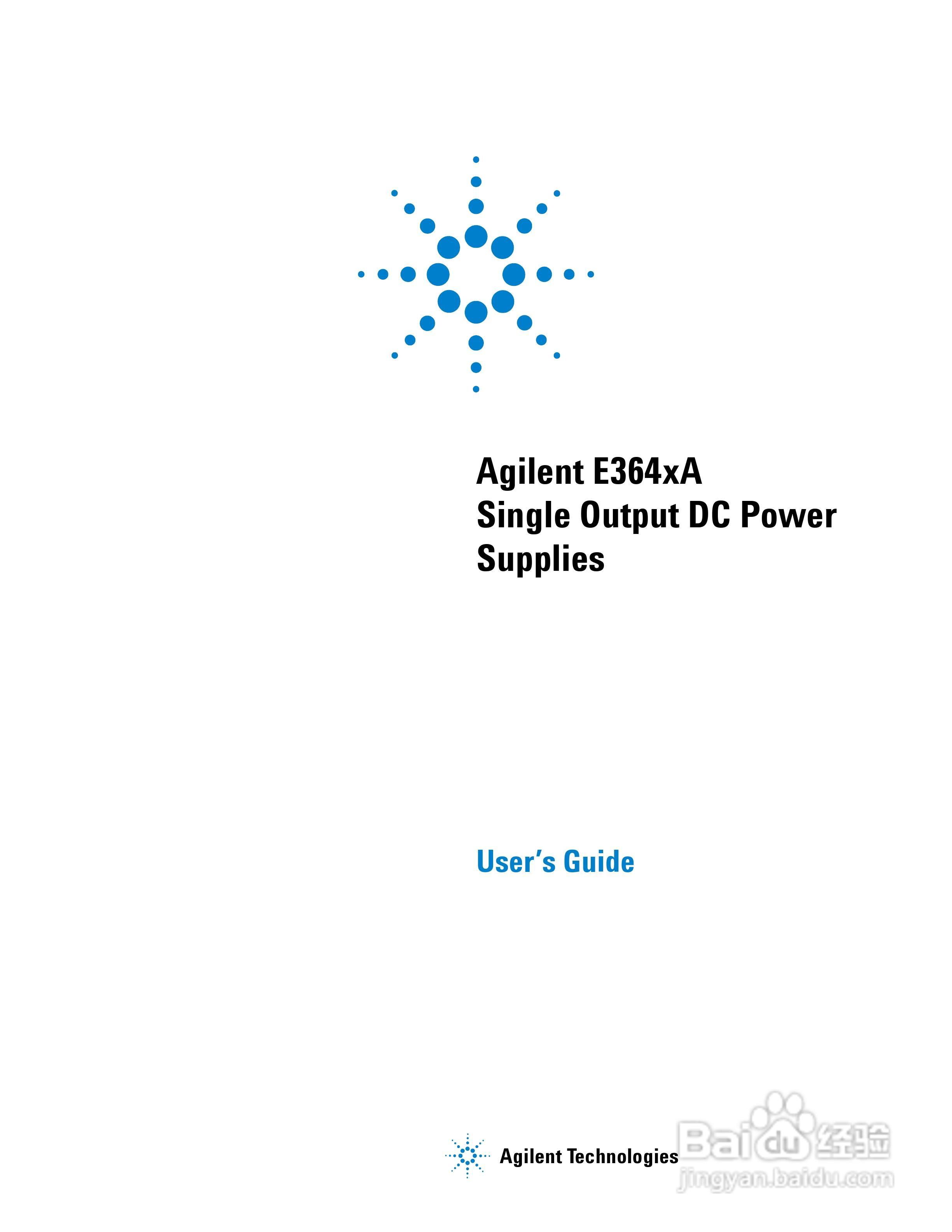 E3645A型80W电源供应器操作手册:[1]