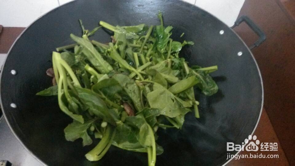 家常菜-芥蓝炒腊肠