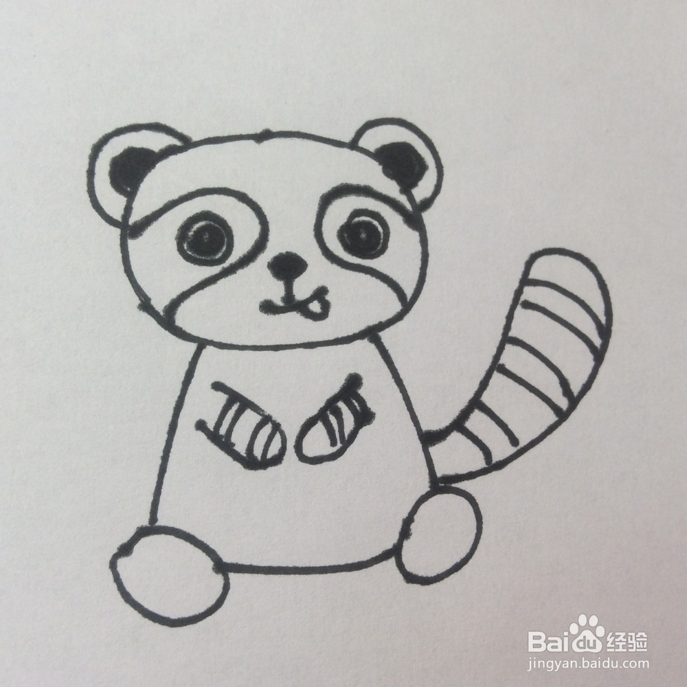 怎么画浣熊的儿童画？浣熊的儿童画怎么画呢？