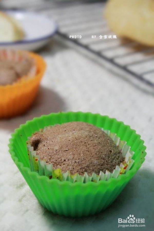 天使也可能是黑的——可可天使杯子蛋糕