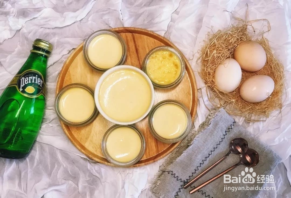 手工烘焙嫩滑焦糖布丁甜品