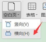 WPS如何在纵向的文档中插入横向的纸张