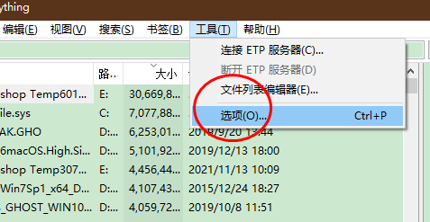everything软件怎样设置图标加载优先级为空闲