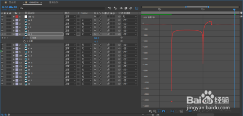 AE怎样调出编辑速度图表运动曲线?