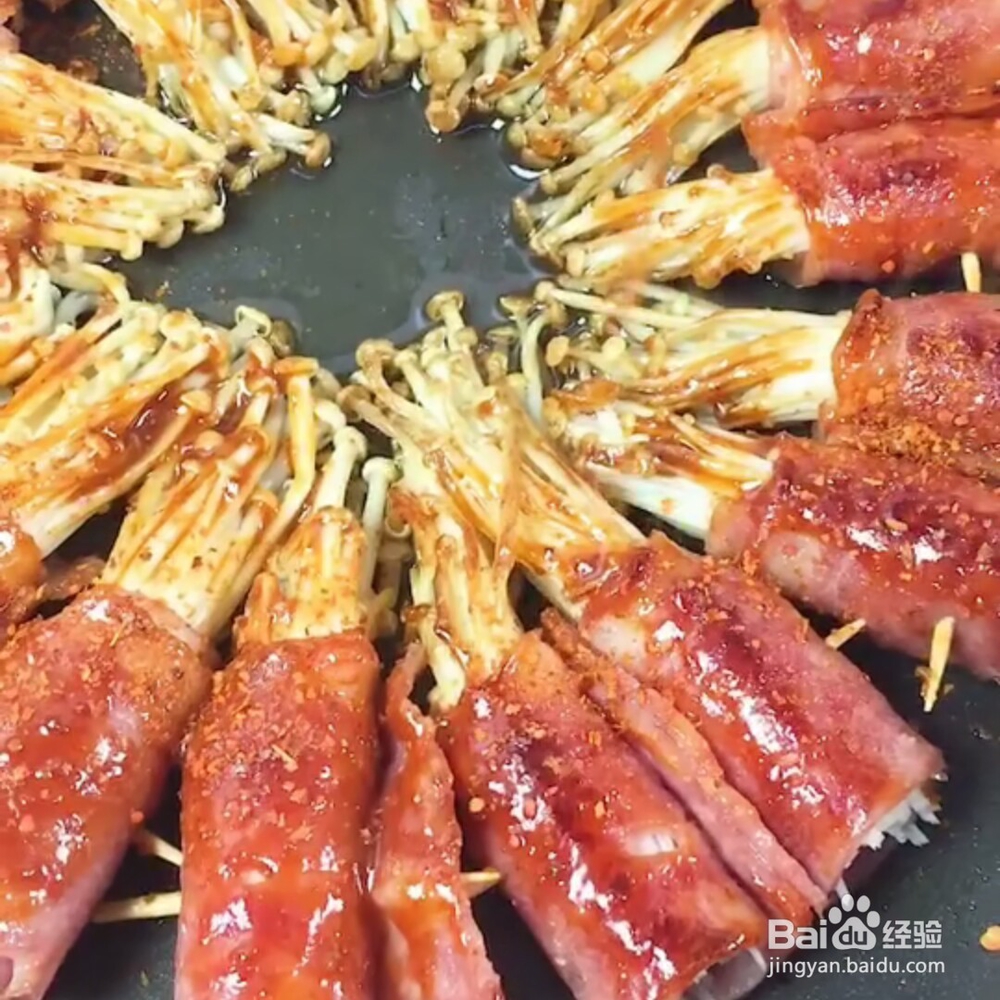 香辣培根金针菇做法