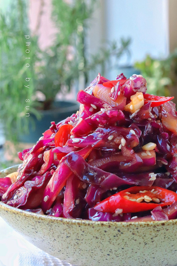 凉拌酸辣紫甘蓝