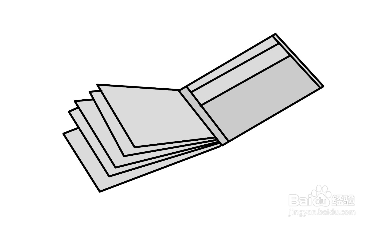 简笔画钱包怎么画？