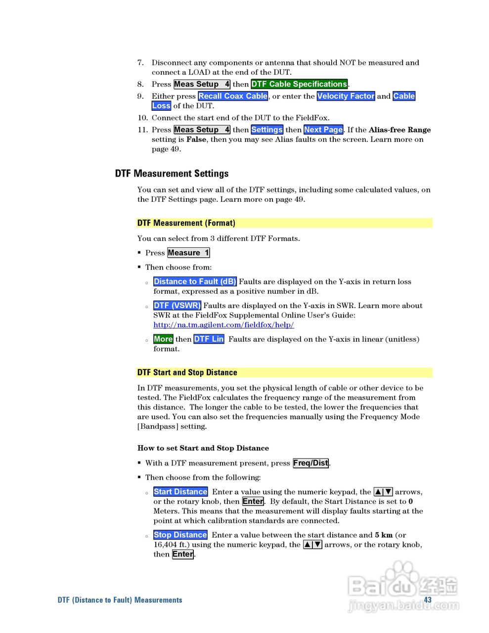 N9923A型Fieldfox手持式RF向量网路分析仪操作手册:[5]