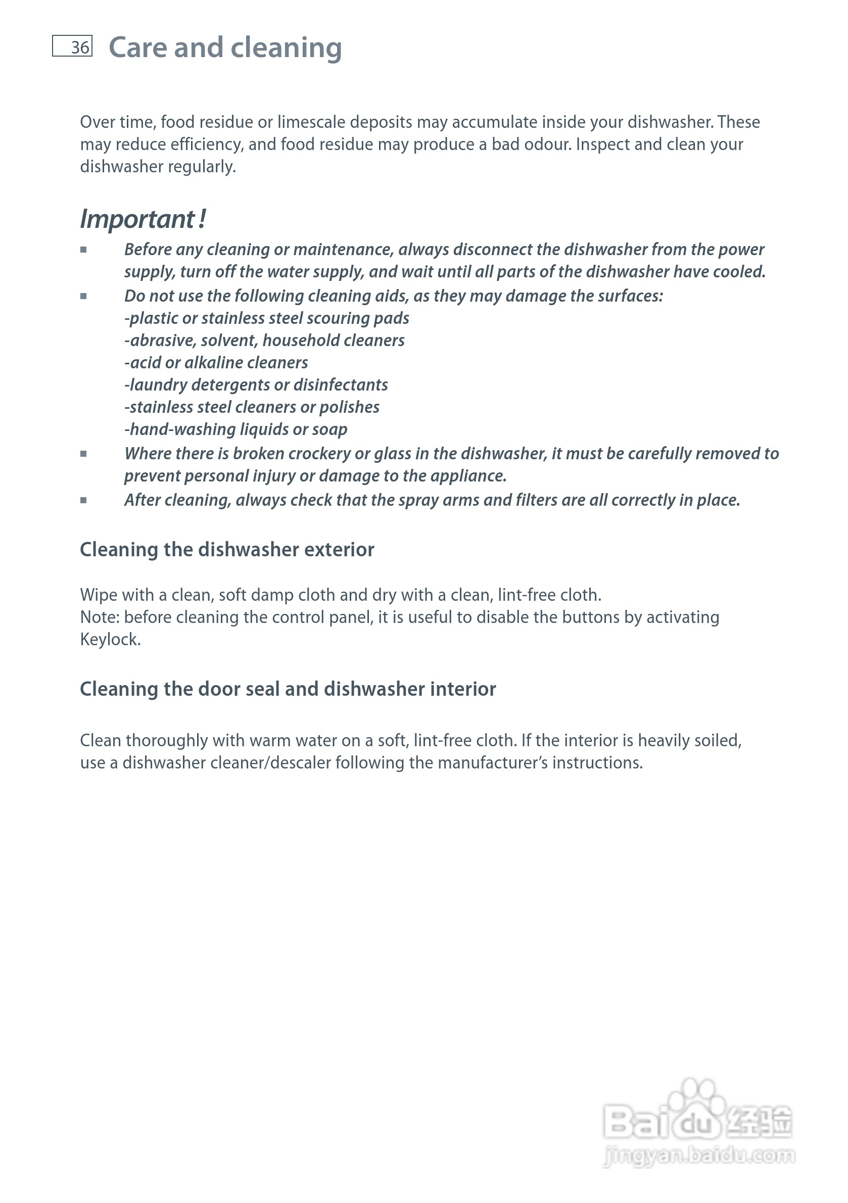 斐雪派克DW60CCW1 FP AA洗碗机说明书:[4]