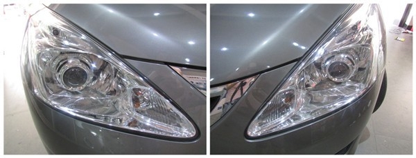 广州前沿车改日产骐达改灯 车灯升级Q5双氙气灯