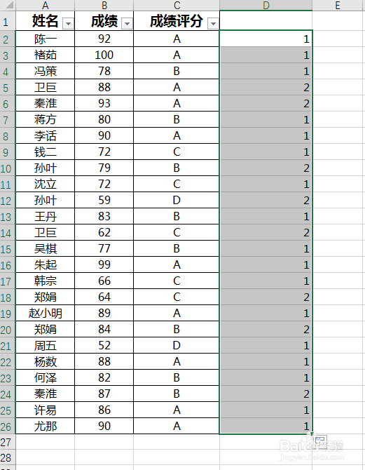 excel如何在一组大量数据中快速筛选出重复项?