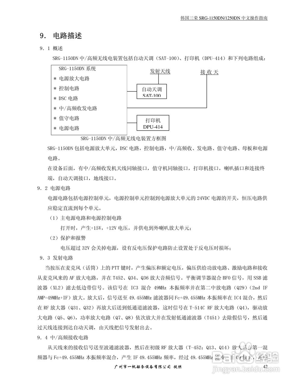 SRG-1150DN/SRG-1250DN MF/HF/DSC收发机中文操作手册:[5]