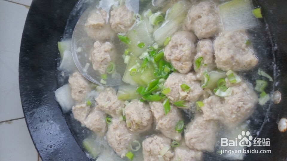 冬瓜丸子粉丝汤--营养好吃