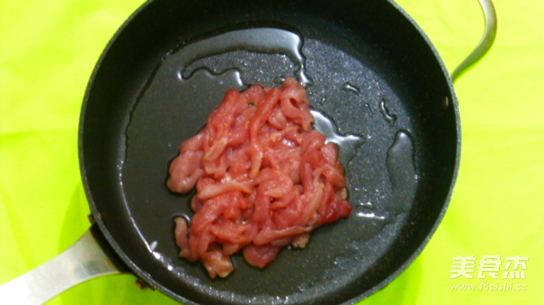 干煸肉丝杏鲍菇