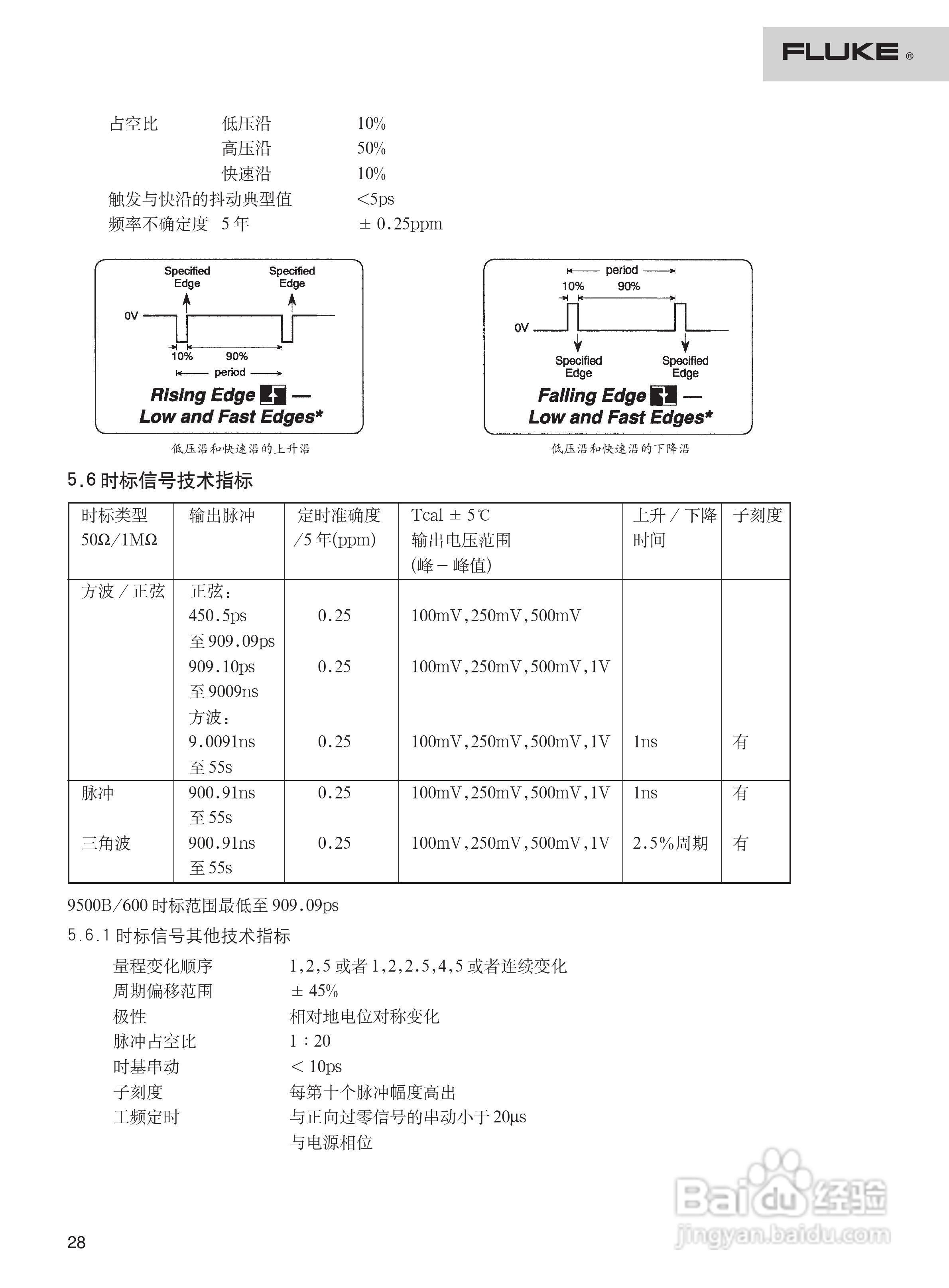 福禄克9500B 示波器校准器用户手册:[3]