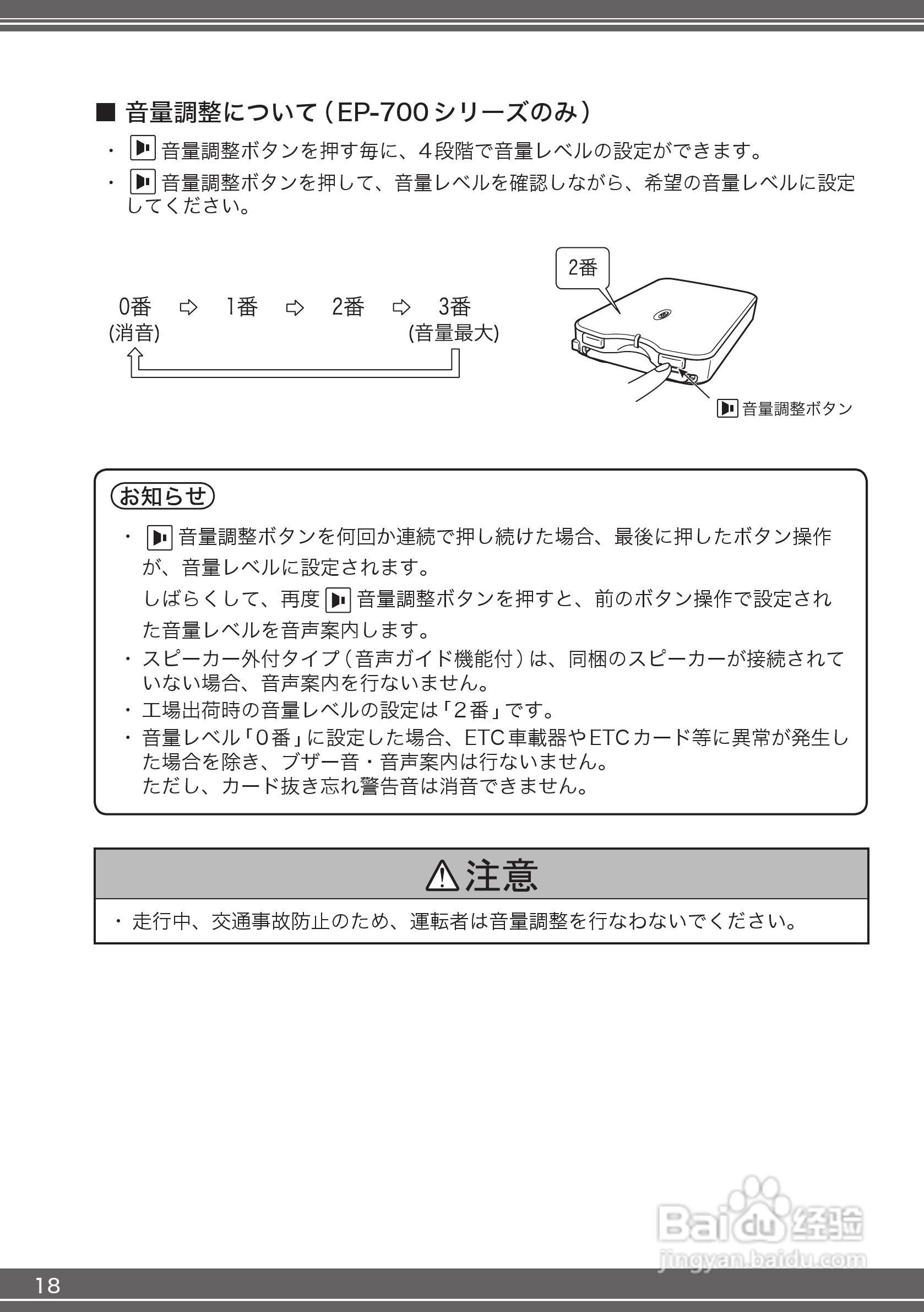 三菱电机 EP-700/EP-400 ETC车载器说明书:[2]