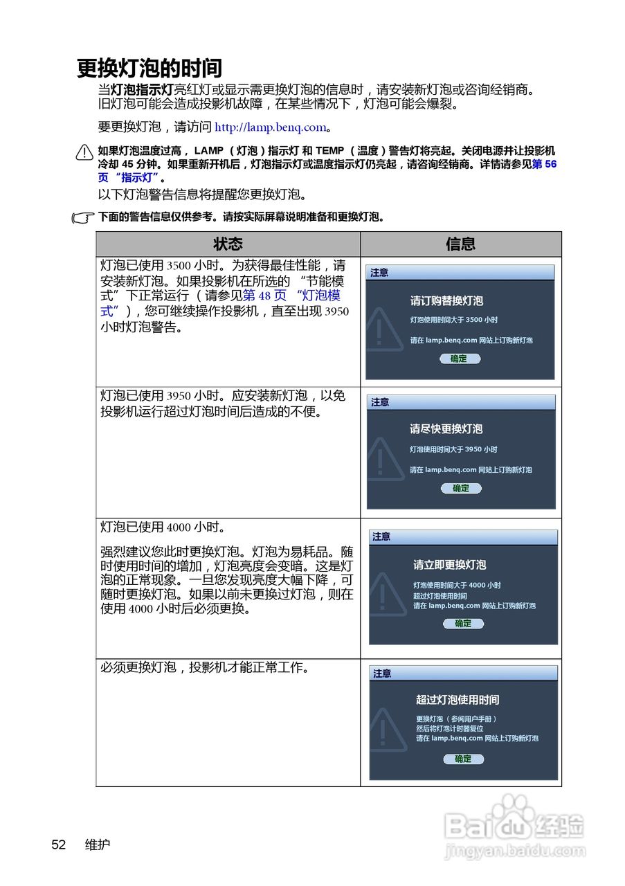 明基MP782ST投影机使用说明书:[6]