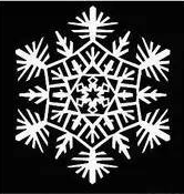 简单的小雪花剪纸制作