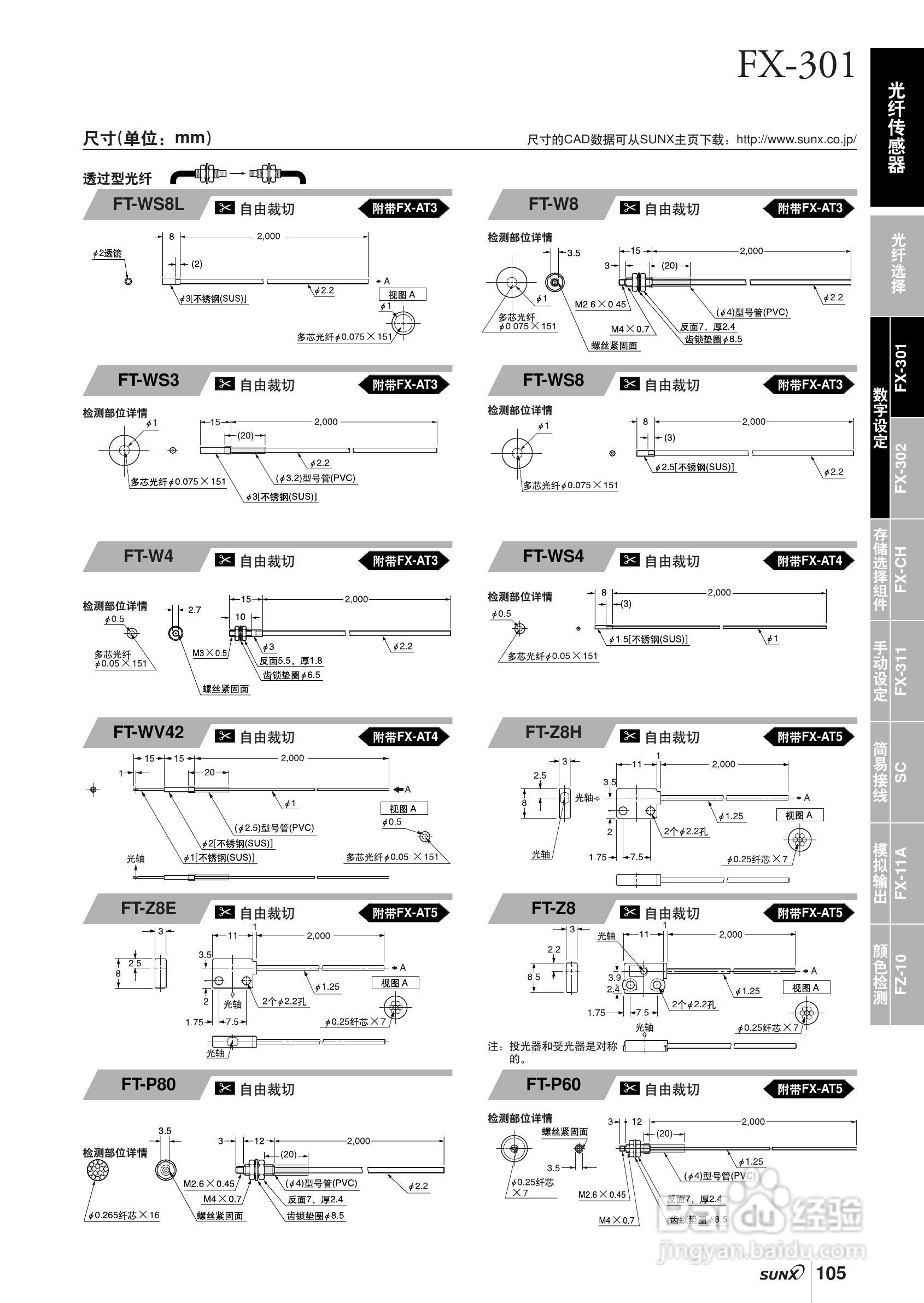 FX-301,FX-300光纤传感器操作手册:[5]