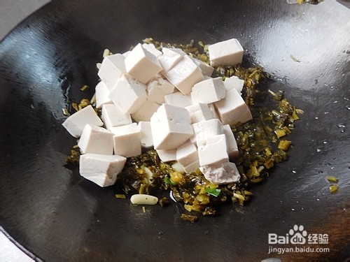 佐粥小菜:雪菜烧豆腐