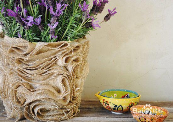 手工艺-用麻布diy时尚个性的田园风漂亮