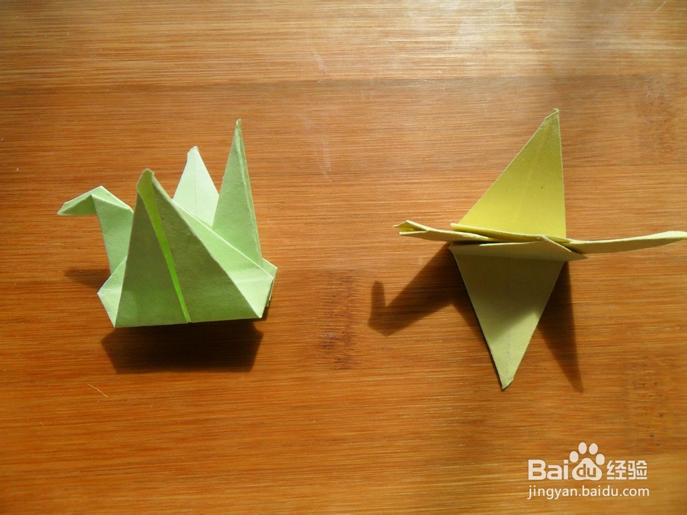 五彩缤纷千纸鹤的两种简单折法