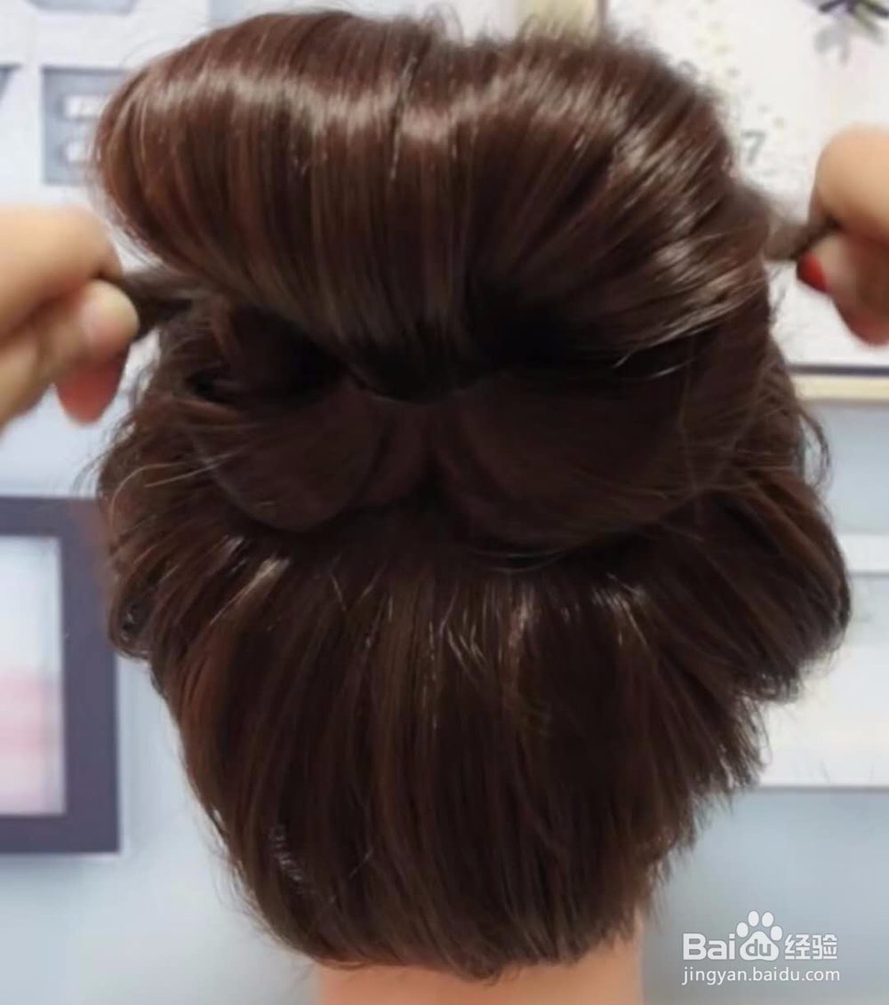 超级简单的丸子头