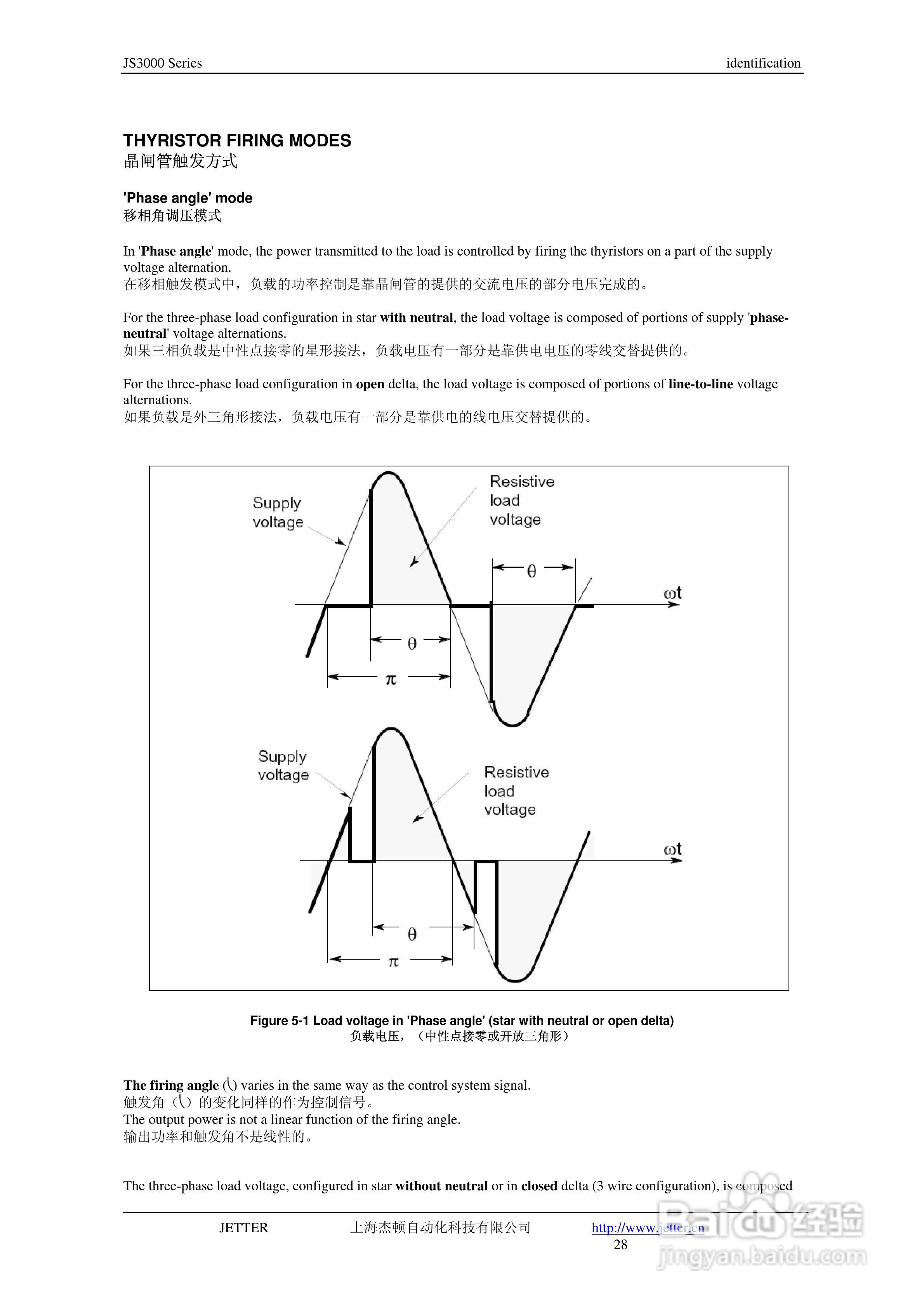 JETTER 数字功率控制器JS3000三相负载控制用户手册:[3]