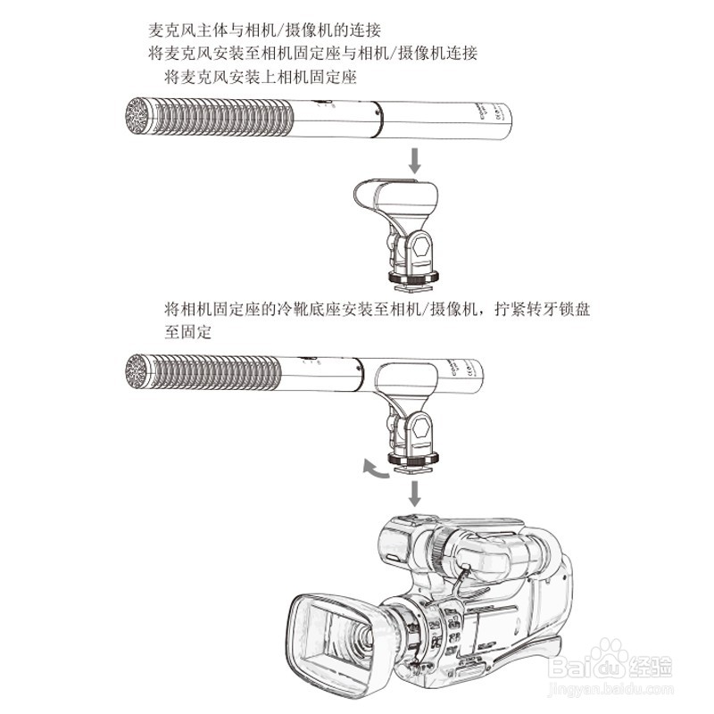 科唛CVM-VP2麦克风安装以及说明