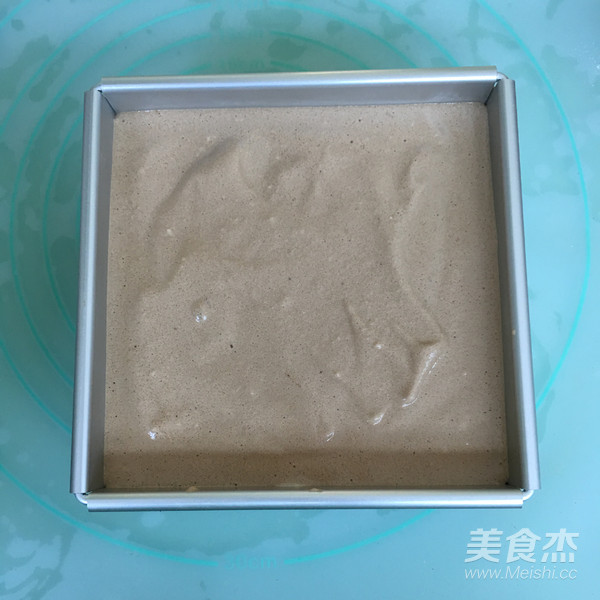 8寸方形可可戚风蛋糕