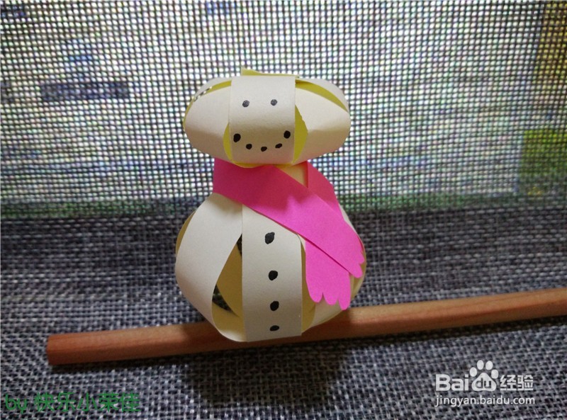 新年小手工：可爱的小雪人