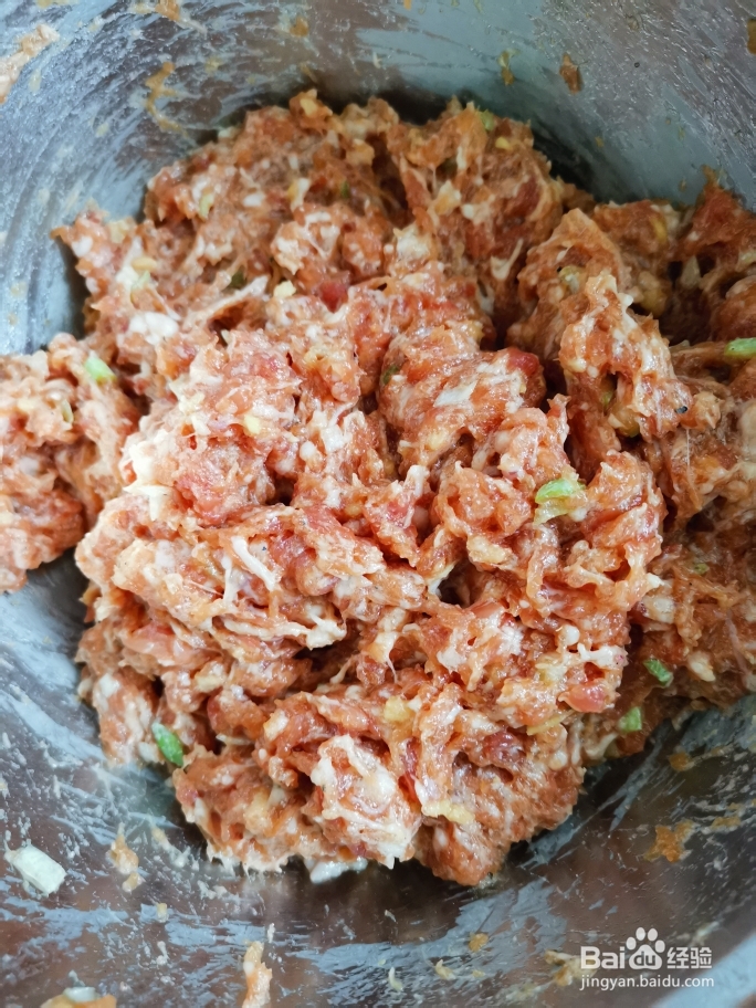 给对象做的味道槐花肉饼