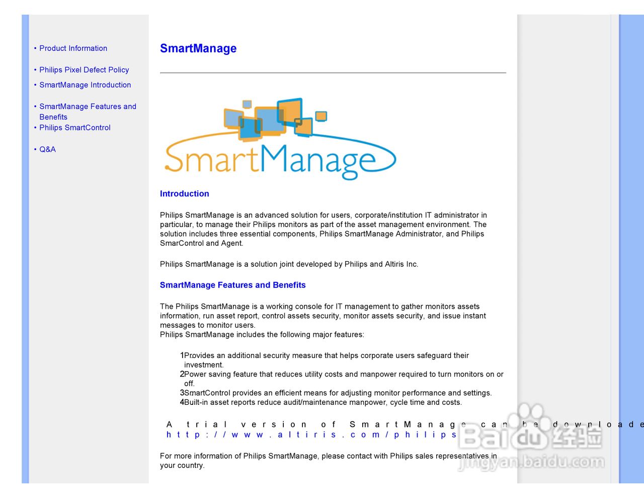 PHILIPS LCD Monitor170A7显示器使用说明书:[4]