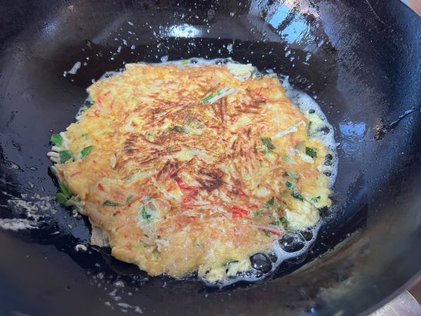 酱香蟹棒海鲜饼