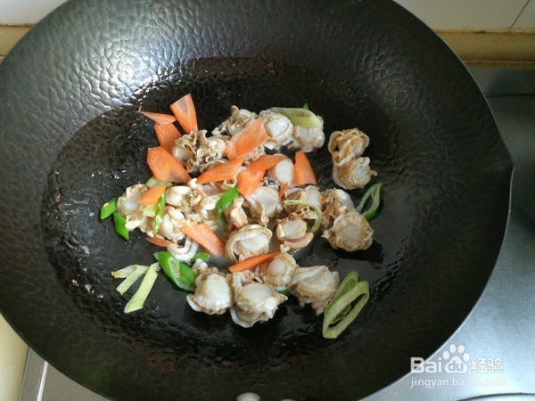 如何制作小白菜炒扇贝