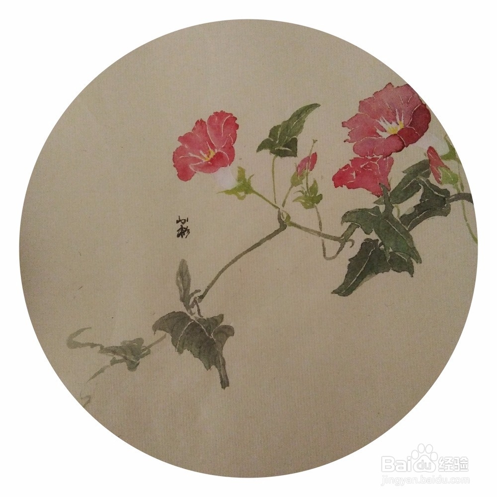 如何用没骨法画缠枝牡丹