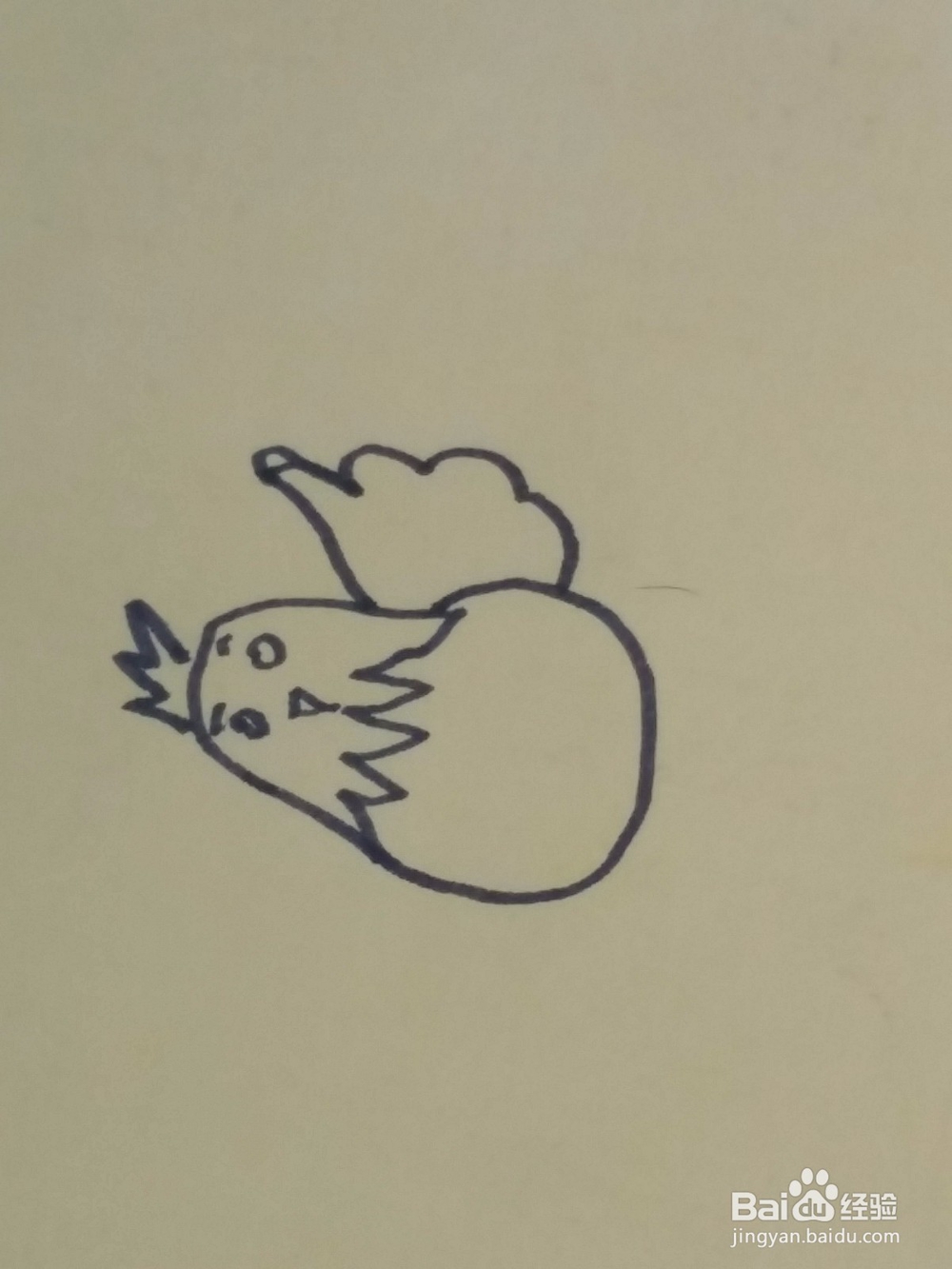 儿童绘画跳舞的小母鸡