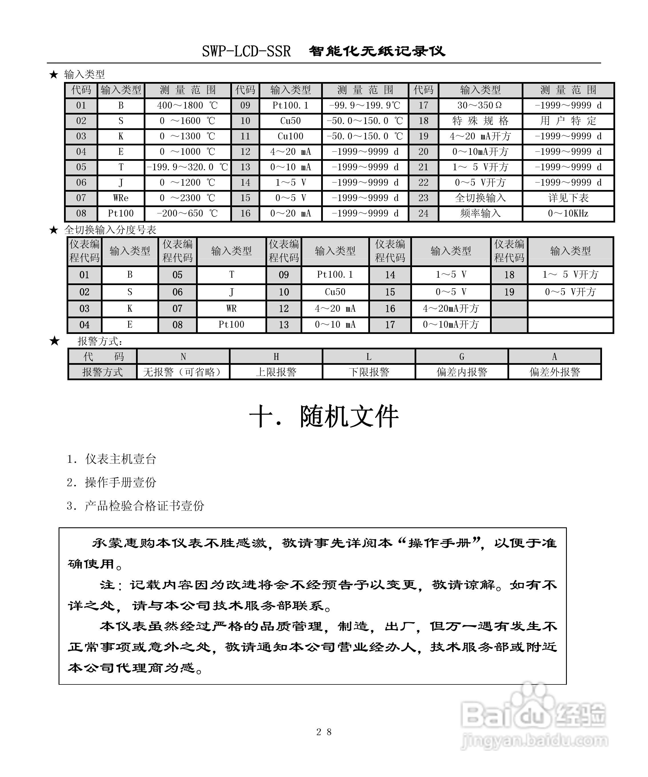 昌晖SWP-LCD-SSR无纸记录仪说明书:[3]