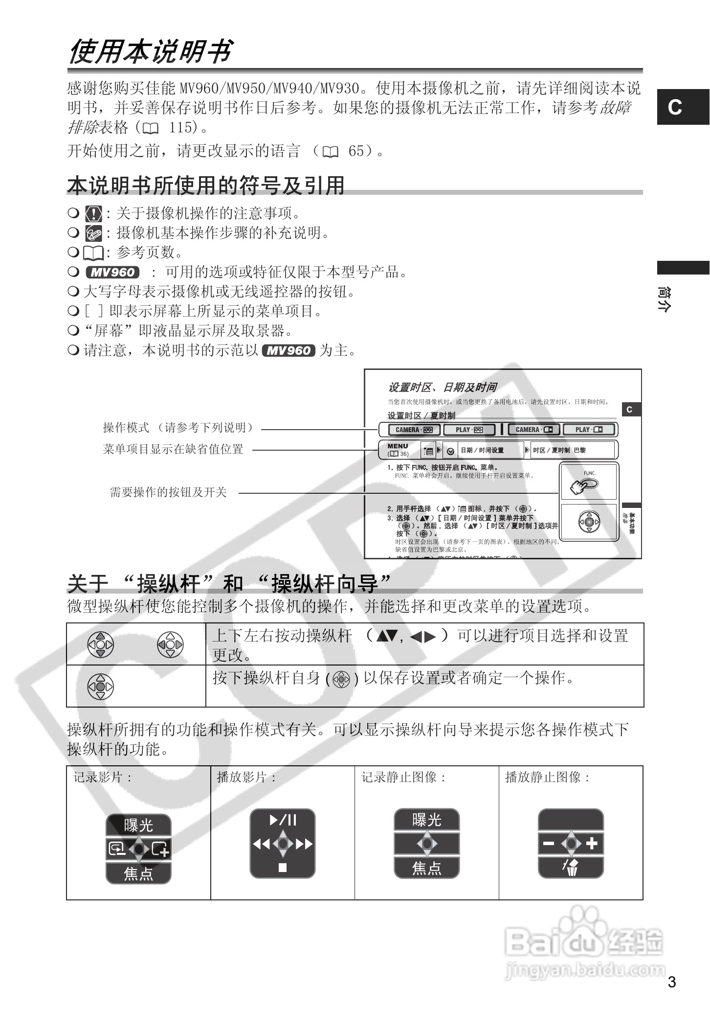 佳能MV960数码摄像机使用说明书:[1]