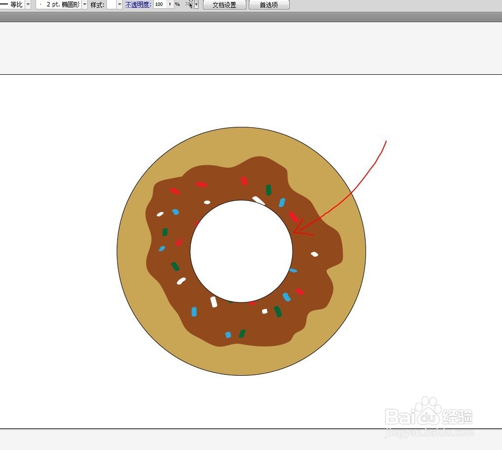 如何用ai绘制甜甜圈的图形效果