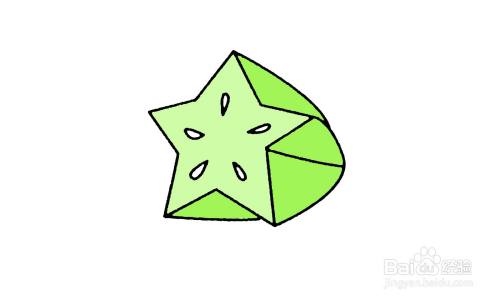 一步一步教你画杨桃