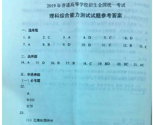 安徽高考用的什么试卷