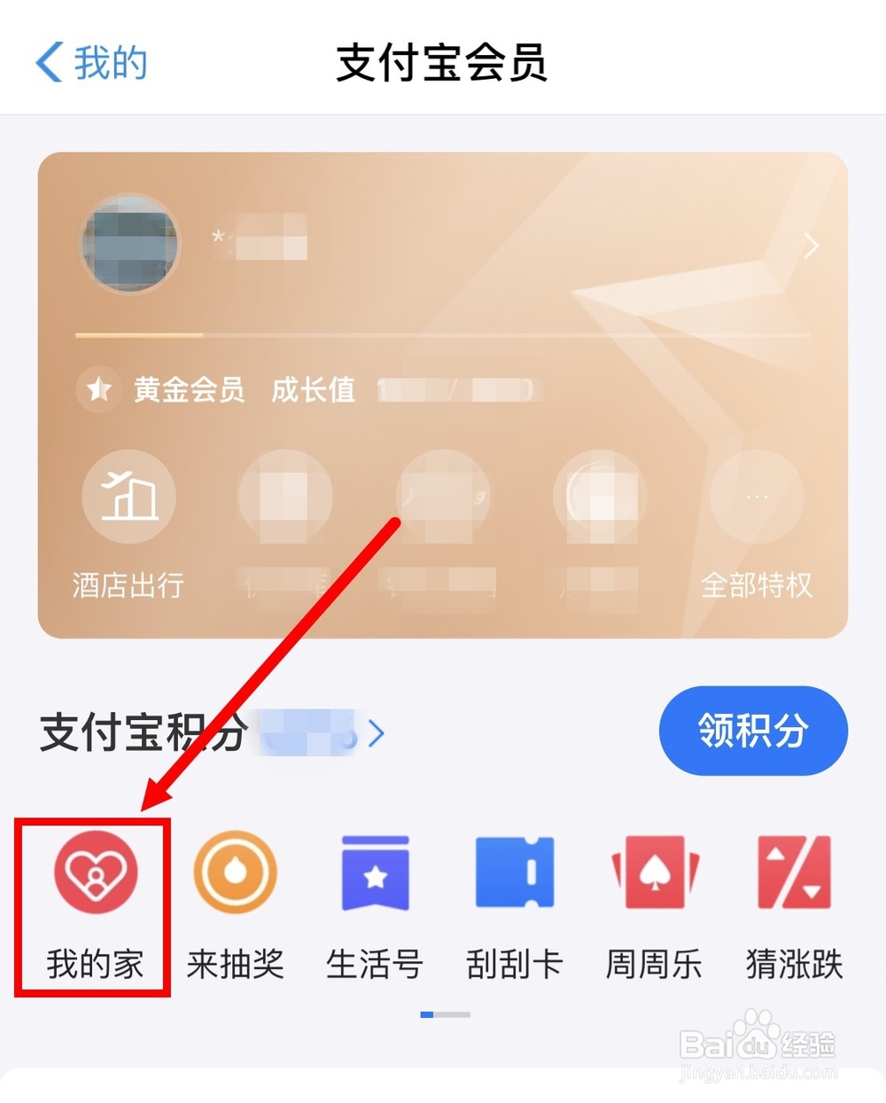 支付宝中如何组建我的家