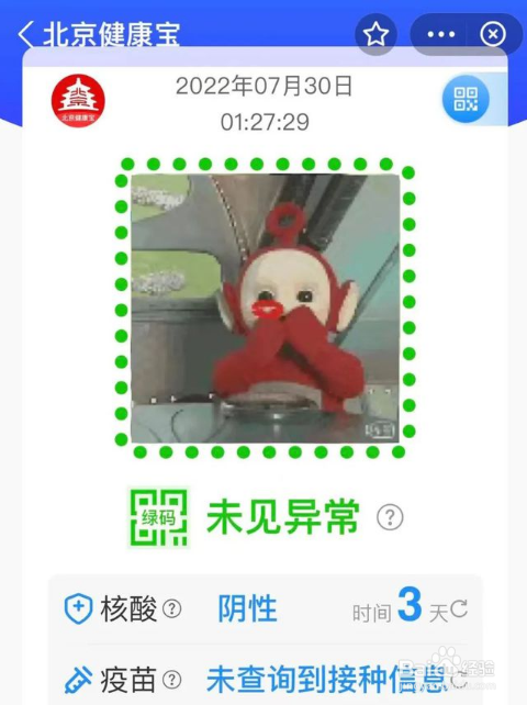 北京健康宝怎么查外地核酸结果